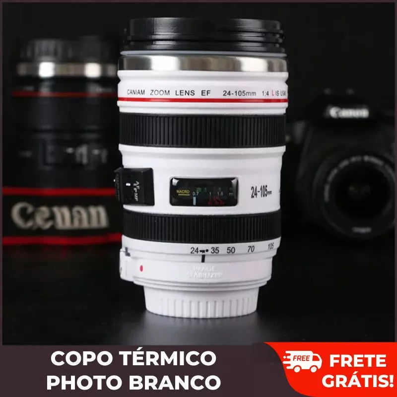 Copo Térmico Photo Branco