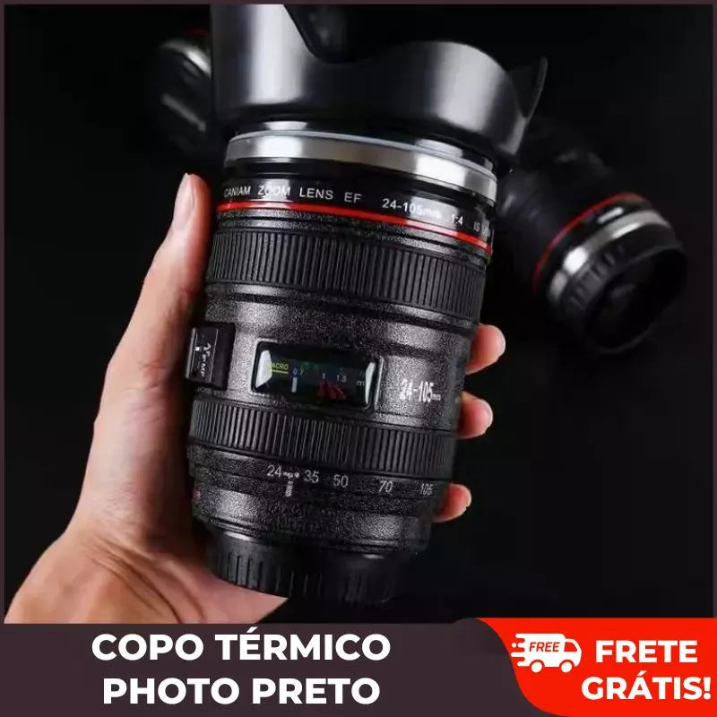 Copo Térmico Photo Preto