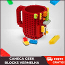 Caneca Geek Blocks Vermelha