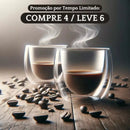 Xícaras de Parede Dupla Duo Glass - Compre 4 / Leve 6