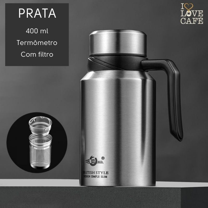 Copo Térmico Britânia 475ml PTH01B - Branco