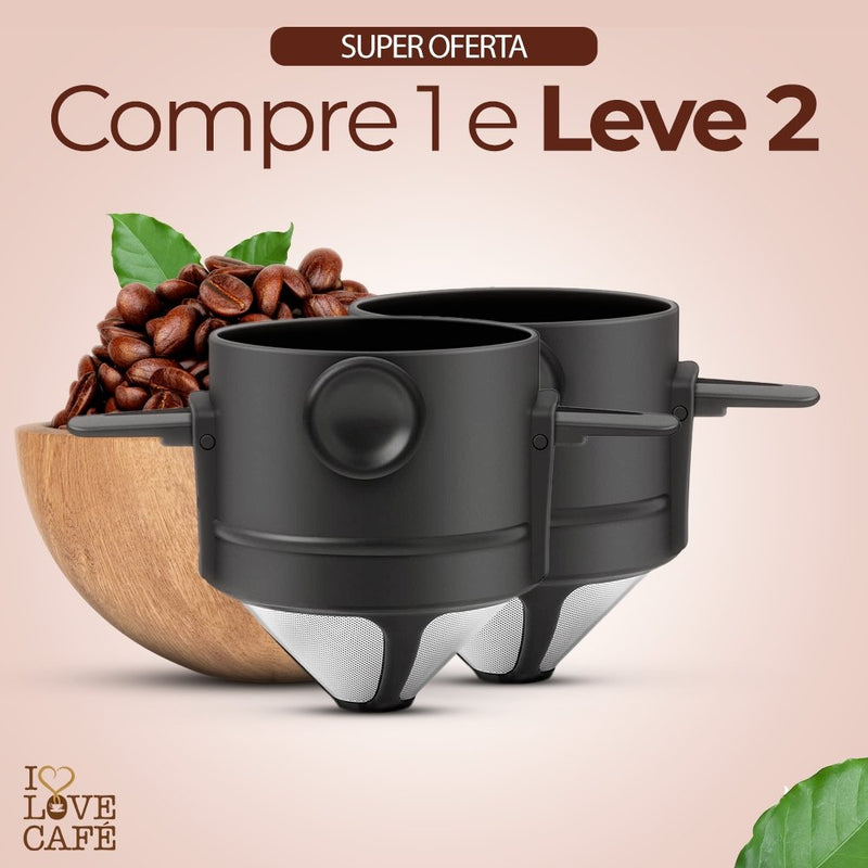 Mini - Filtro de Café Portátil (Compre 1 Leve 2) - I Love Café