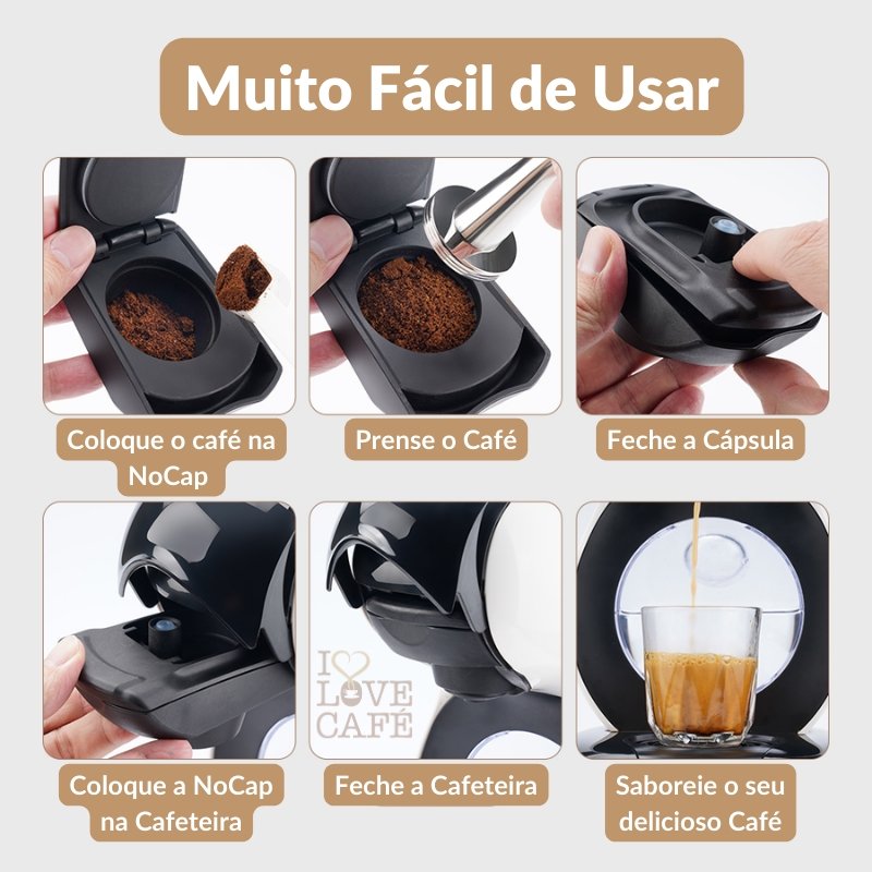 NoCap - Adaptador para Cafeteiras Dolce Gusto Lumio - I Love Café