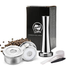 STEEL COFFEE - Cápsulas Reutilizáveis de Inox para Cafeteiras Delta Q - I Love Café