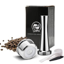 STEEL COFFEE - Cápsulas Reutilizáveis de Inox para Cafeteiras Delta Q - I Love Café