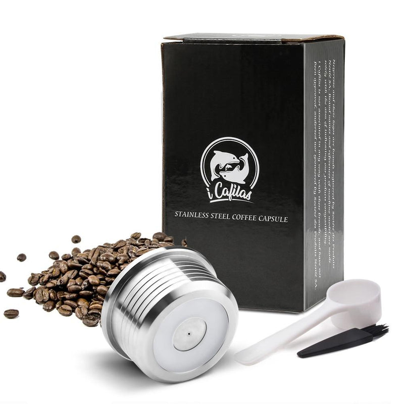 STEEL COFFEE - Cápsulas Reutilizáveis de Inox para Cafeteiras Delta Q - I Love Café