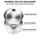 STEEL COFFEE - Cápsulas Reutilizáveis para Cafeteiras Três Corações - I Love Café