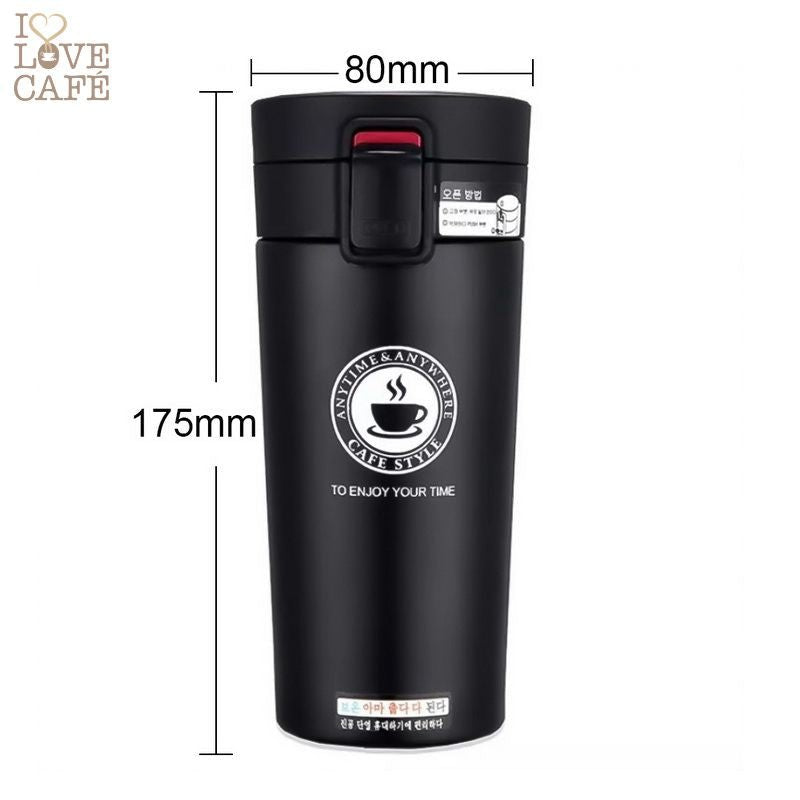 THERMO CUP - Caneca Térmica Anti-Vazamento 380 ml - I Love Café